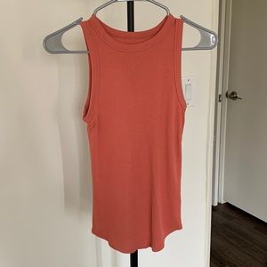 Pink  Ribbed Tank Top